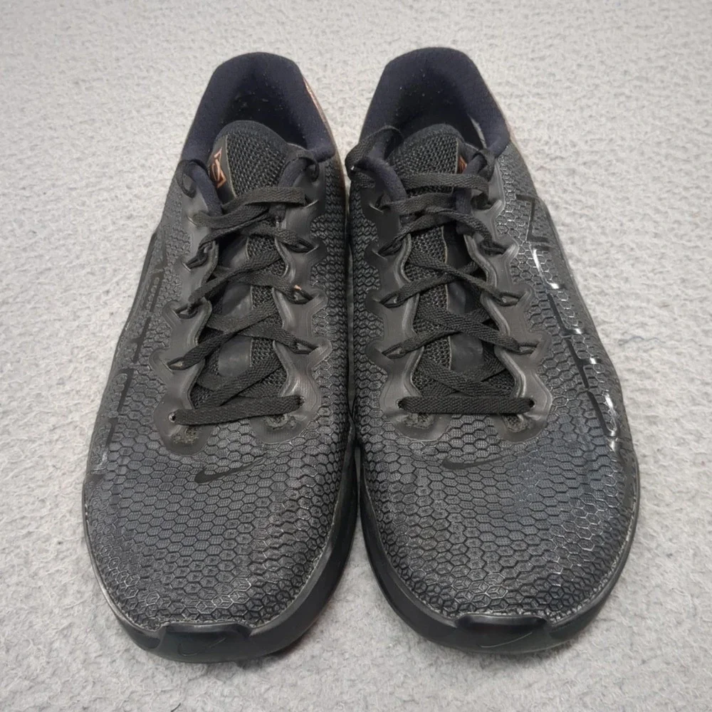 Nike Metcon 5 Shoes Womens Size 10 Black Copper Cross Training Gym AT3145-060